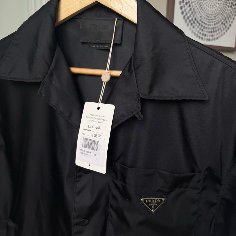 Prada Re-Nylon Short-Sleeved Shirt - Picture 7 of 9